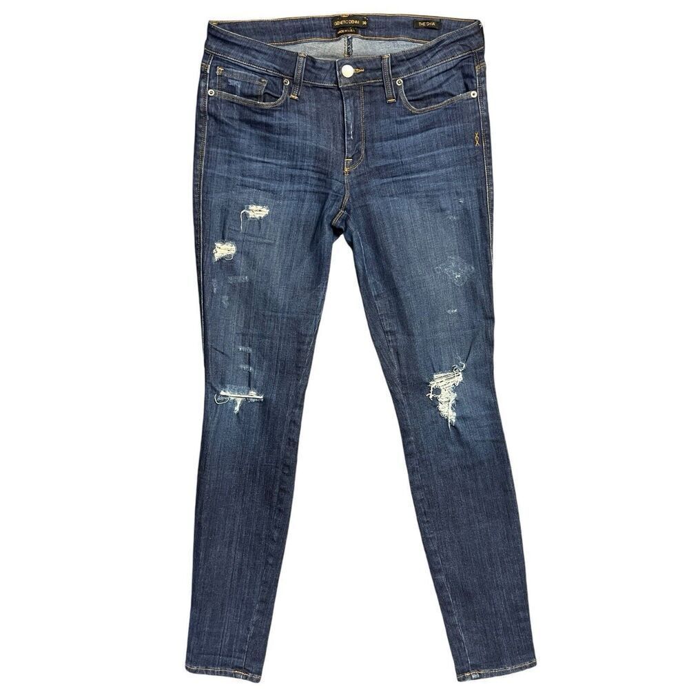 Genetic Denim Jeans Fuel Wash Blue Denim The Shya Cigarette USA Distressed 30‎